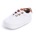 thumbnail image 4 of Bolsa Prewalker Zapatos Bebé recién nacido Cordones Lona Zapatos de suela blanda (Blanco. 12 cm) Ehuebsd Nuevos Originales, 4 of 6