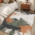 thumbnail image 4 of 3'x5' Area Rugs, Vintage Sage Green Orange Indoor Outdoor Area Rug for Living Room Bedroom, Modern Abstract Art Washable Bathroom Rugs Kitchen Floor Carpet Mats Home Decor Aesthetic, 4 of 8