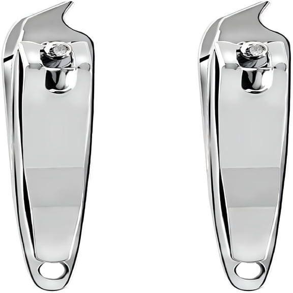 FACEGA 2 PCS Metal Slanted Edge Nail Cutting Clippers Pedicure Manicure Tool Slanted Tip Cuticle Nail Clipper Cutter