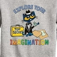 thumbnail image 3 of Pete The Cat - Explore Your Imagination -Toddler And Youth Crewneck Fleece Sweatshirt, 3 of 6