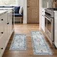 thumbnail image 2 of KUETH Kitchen Mats for Floor,Sets of 2 Non Slip Washable Persian Kitchen Rugs 20"x32"+20"x48", Kitchen Runner Rug with Waterproof for Hallway, Laundry, Bathroom and Bedroom, 2 of 8