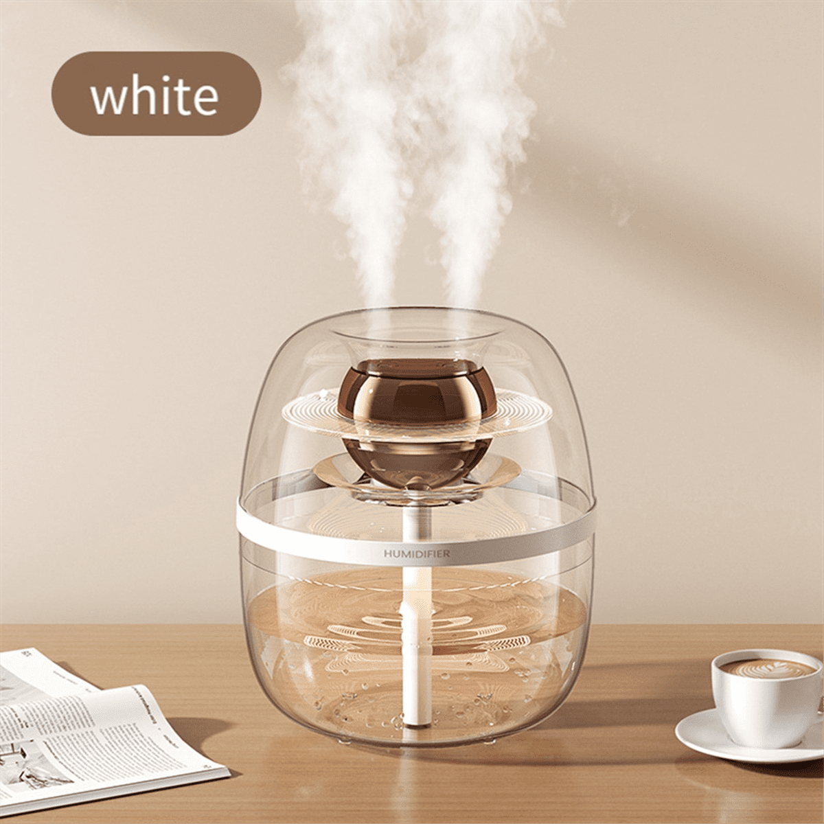 Bedroom Humidifier, Large Room Humidifier, Cool Mist Humidifier, Bedroom Large Room Desktop Air Humidifier Green,1 x humidifiers for bedroom,Green