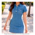 thumbnail image 4 of Vestido George para Mujer Botones Azul Talla CH, 4 of 4