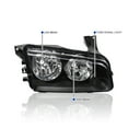 thumbnail image 3 of Spec-D Tuning Black Headlights + Corner Lights Compatible with 2006-2010 Dodge Charger L+R Pair Head Lights Lamps Assembly, 3 of 6