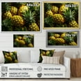 thumbnail image 4 of Designart "Pineaplle popart decor II" Food & Beverage Floater Framed Wall Art Living Room, 4 of 7