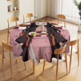 thumbnail image 5 of Kamado Nezuko Round Tablecloth Print Decorative Table Cover Washable Table Cloths for Dining Party Picnic 50x50in, 5 of 8