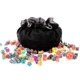 thumbnail image 5 of Bolsa con cordón para dados TOYFUL, grande, negra, con 8 bolsillos, 5 of 6