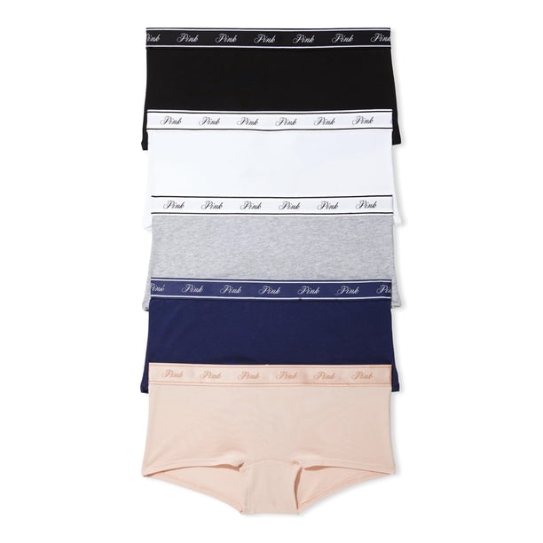 Pack de pantalones cortos para niño con logotipo de algodón rosa de Victoria's Secret