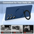 thumbnail image 3 of Compatible for Samsung Galaxy S23 Ultra Case with Magnetic Ring Holder [Compatible with Magsafe & Camera Lens Protector] Soft TPU Shockproof Kickstand Phone Case for Galaxy S23 Ultra Dark Blue, 3 of 12