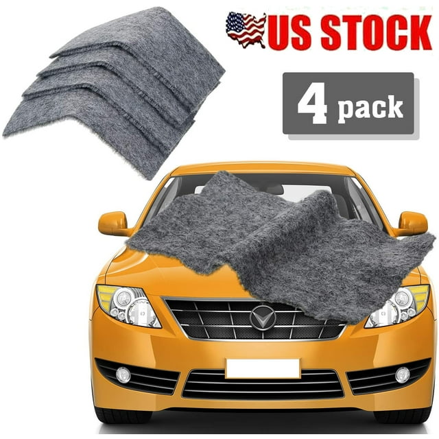 4Pcs Scratch Eraser Magic Car Paint Scratch Repair Remover Nano Cloth