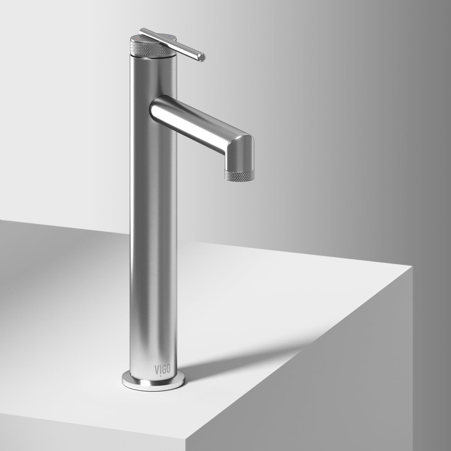 VIGO Sterling Single Handle Single-Hole Bathroom Vessel Faucet in Brushed Nickel
