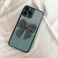 thumbnail image 2 of for iPhone 13 Pro Max Case Bow Glitter Rhinestone Bling Plating Luxury Women Girl Phone Case,Shine Diamond Case for iPhone 13 Pro Max Protective Cover,Clear Gradient Green, 2 of 13