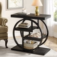 thumbnail image 5 of Tribesigns 4-Tier End Table for Living Room, Wood Narrow Side Table for Bedroom, Black, 5 of 9