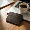 thumbnail image 6 of Horivan Mini RFID Blocking Leather Card Holder Wallet with Zipper Pocket for Cash and Coins Slim Compact Travel Organizer for Men and Women Multi-Function Essential Card Case Purse, 6 of 6