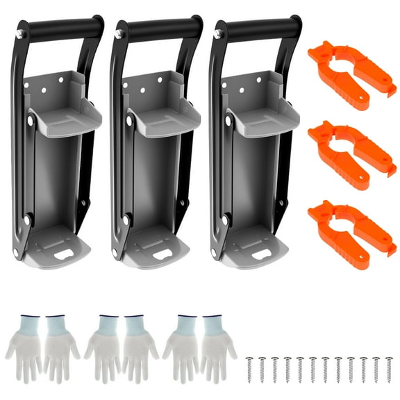 Grusce Metal Can Crusher, Wall Mounted Can Crusher with Bottle Opener, Ergonomic Aluminum Can Crusher Tool, Soda Can Smasher Beer Can Crusher for 16OZ Can