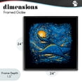 thumbnail image 4 of Stupell Industries Contemporary Impressionist Manta Rays Black Framed Giclee Art, 24 x 24, by Tobe Fonseca, 4 of 8