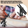 thumbnail image 3 of Movable Angle Finder, 90 and 45 Degree 8:1 and 6:1 Scales Quick Release Lock Sturdy Lightweight Accurate Scribing T Bevel Dovetail Ruler  for Woodworking Use, 3 of 7