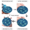 thumbnail image 2 of RYLABLUE Ocean Sea Turtle Set of 6 Round Coaster for Drinks, Absorbent Ceramic Stone Coasters Cup Mat with Cork Base for Home Kitchen Room Coffee Table Bar Decor, 2 of 5