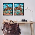 thumbnail image 3 of Stupell Industries Rustic Cowboys in Desert Entertainment Painting Black Floater Framed Canvas Art Print Wall Art, 31 x 25, Set of 2, 3 of 10