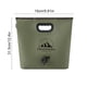 thumbnail image 3 of Bolsa plegable para agua de 2,11 galones con asa para acampar, hacer senderismo, montar a caballo y practicar deportes al aire libre. Cesta de plástico verde., 3 of 6