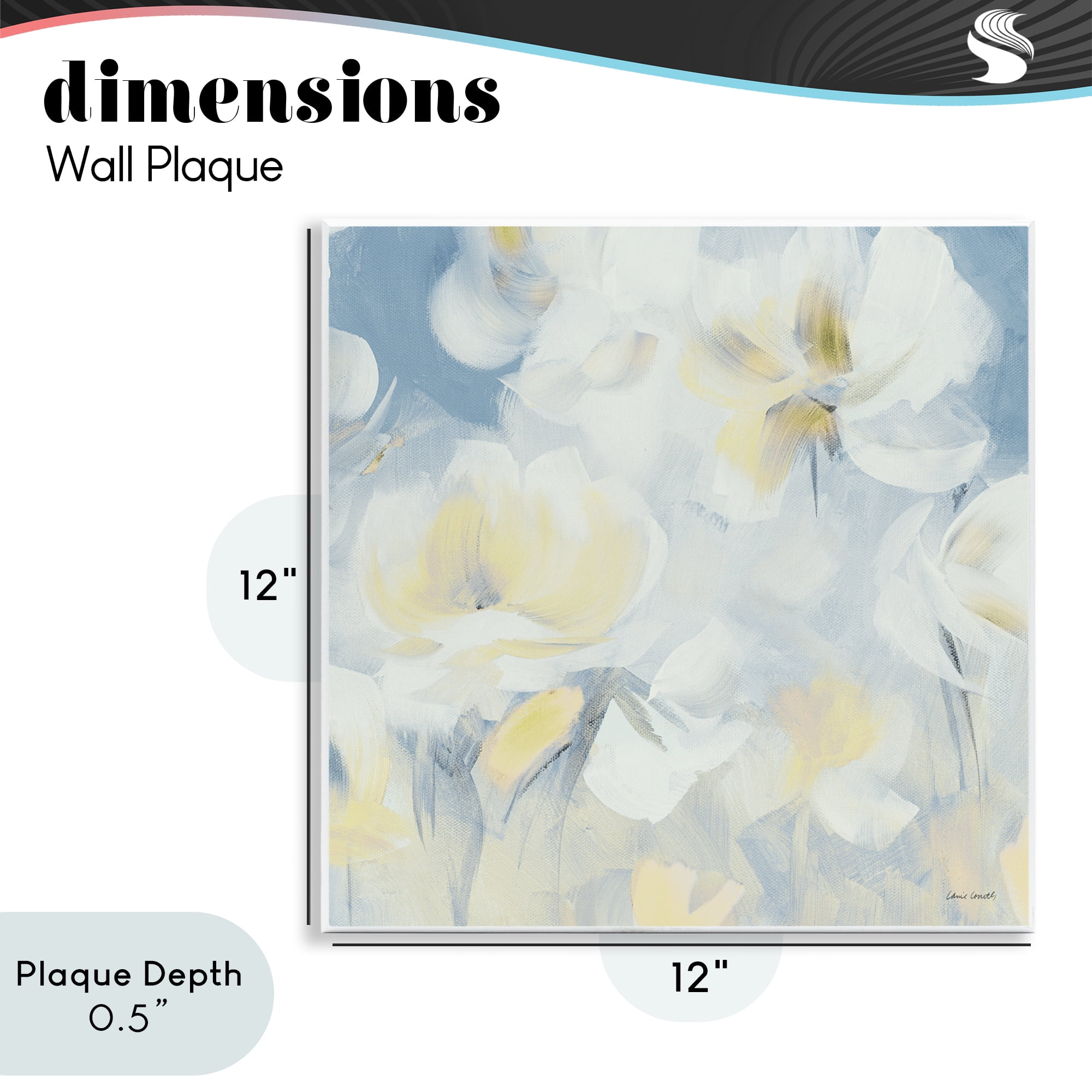 Stupell Industries Soft & Gentle Flower Field Wall Plaque Art, design by Lanie Loreth