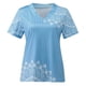 thumbnail image 4 of Tops de verano para mujer, camisetas de manga corta con cuello en V y estampado de tortugas marinas, camisetas costeras, camiseta de vacaciones, blusa holgada informal Pompotops  hkajfhjk462230, 4 of 7