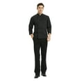 thumbnail image 5 of Toptie Unisex Classic Long Sleeve Button Chef Coat-Black-L, 5 of 6