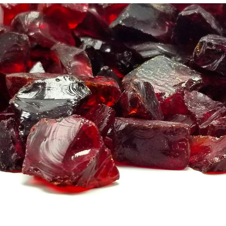 Ruby Red Premium Outdoor Fire Glass Rock 5-Pound 1/4 Ruby Red Premium Outdoor Fire Glass Rock 5-Pound 1/4