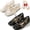 Ivory+black, variant on Lace Embroidery Ballet Flats, Women's Embroidered Lace Mesh Ballet Flats, Elegant Square Toe Flat Shoes