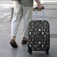 thumbnail image 3 of Black White Sun Moon Snake Butterfly Pattern Luggage Cover Fashion Suitcase Cover Baggage Covers Fit 25-28 Inch Luggage (Go Travel), 3 of 5