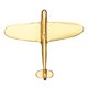 thumbnail image 1 of Aleación Retro Pequeño Collar Pin Sombreros Bolsa Broche Ropa Pin de Solapa - Oro Salvador Dali Pin de broche de avión, 1 of 10