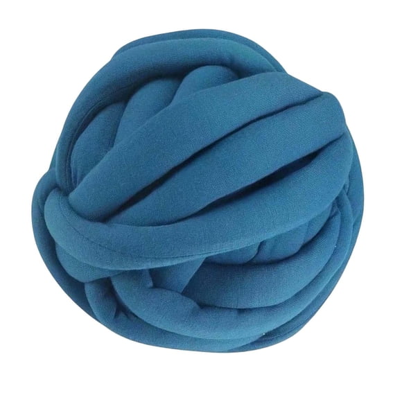Hilo de lana grueso, hilo de lana gigante, hilo para tejer a mano para mantas, cojines y brazos. Azul
