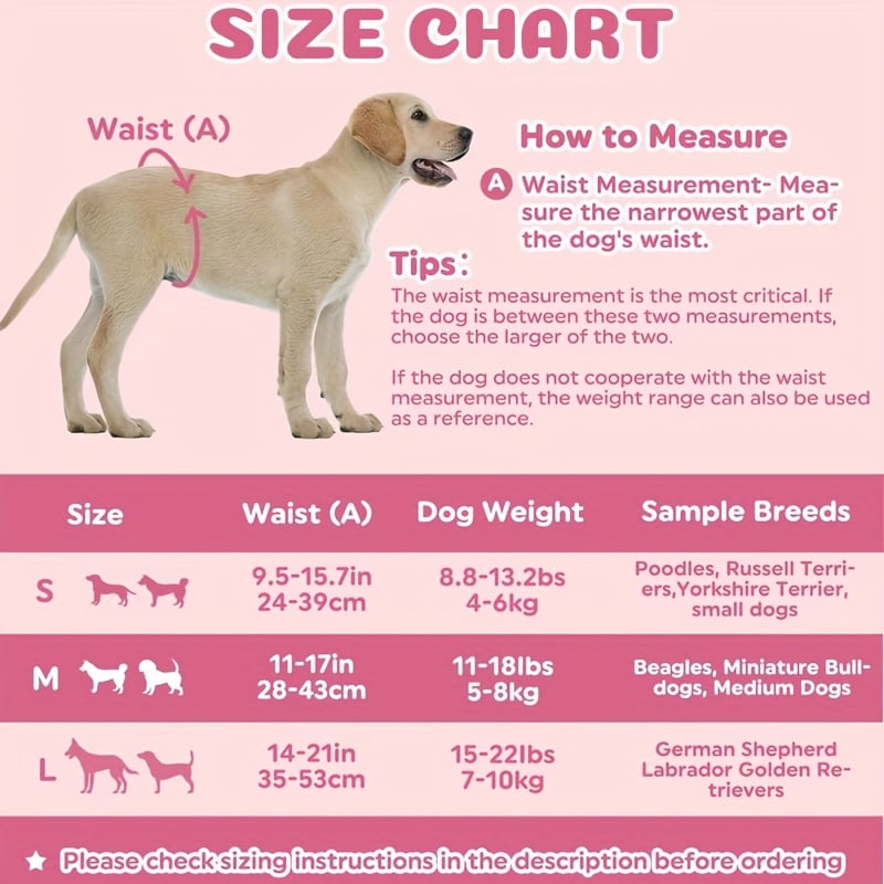 40 - piece leak - proof female dog diapers. Featuring imported polymer absorbent core, they absorb instantly and dry quickly. Stretchy, elastic, soft & leak - proof