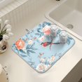 thumbnail image 7 of Ryvnso Floral Bird Dish Drying Mat for Kitchen Countertop 16x18 Small Dish Pad Drainer Rack Dish Sink Mats, 7 of 7