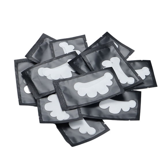 Patches d'extensions de cils, adaptés à la forme parfaitement en forme de pétale non tissé 50 pcs PADS d'extension de cils inférieurs pour les fournitures de beauté noires