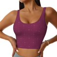 thumbnail image 1 of Fotbe Small Stars Sujetador Deportivo Largo sin Aros para Mujer con Almohadillas y Soporte Medio, Transpirable y Absorbente, Camiseta Tipo Chaleco o Tank Top-XX-Large, 1 of 8