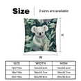 thumbnail image 5 of Koala Inserts Set of 2 - 16x16, 18x18, 20x20 Inches - Unique Patterns for Pillows Covers, Bed Pillow, Throw Pillows - Great for All Occasions, 5 of 6