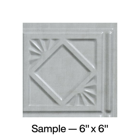 FASÄDE Traditional Style 4 Decorative Vinyl Backsplash Panel in Cashmere (6X6 Inch Sample)