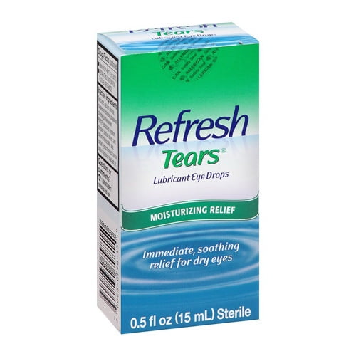 Refresh Tears Lubricant Eye Drops, Moisturizing Relief, 0.5 Oz
