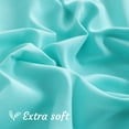 thumbnail image 3 of [Pillowcase]-Ultra Soft Brushed Microfiber Pillowcases Set, Cozy Machine Washable Bed Pillow Cases, Standard Size, Aqua Blue, 2 Piece, 3 of 8