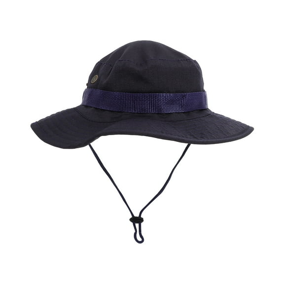 Raindrops Outdoor Sun Hat Boonie Hats Navy Blue 1Pcs for