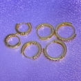 thumbnail image 5 of Zirconia Cartilage Earring Small Huggie Hoop Earrings Set for Women,14K Gold Plated Hypoallergenic Lightweight Earrings for Sensitive Ears Everyday Multiple Piercing Jewelry 3Pairs, 5 of 9