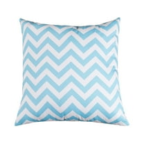 Majestic Home Goods Decorative Light Blue Chevron Extra Large Pillow