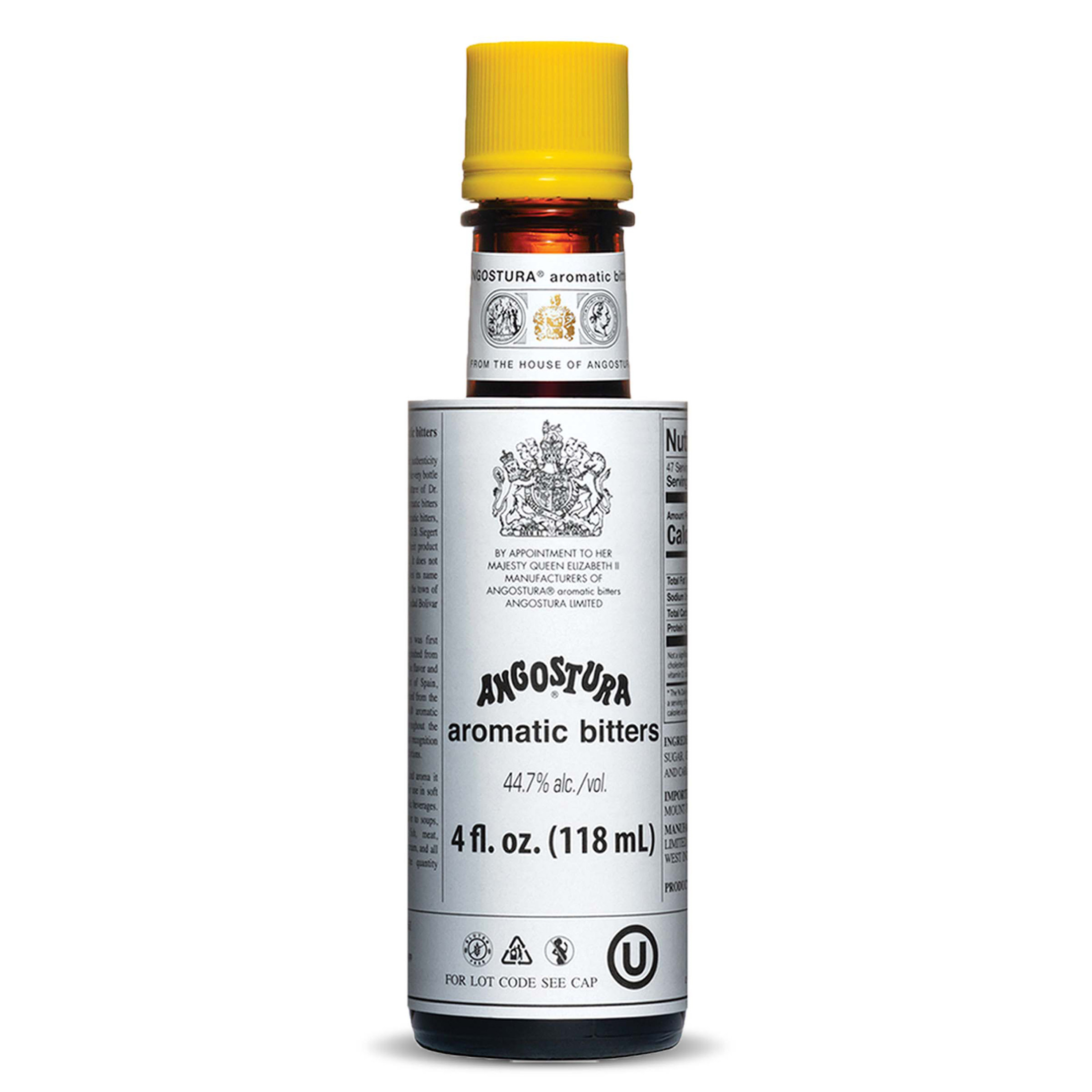ANGOSTURA Aromatic Bitters, Liquid Cocktail Bitters for Professional & Home Mixologists, 4 fl oz