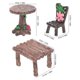 thumbnail image 2 of Patio Furniture Accessories Resin Garden Decor Compact Design for 2 Sets, 2 of 5