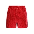 thumbnail image 2 of SiiRoh Girls Glitter Sequin High Waist Shorts Sparkly Hip Hop Jazz Dance Shorts Red 16, 2 of 6