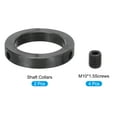 thumbnail image 3 of Uxcell Shaft Collar, 2.2 Inch Bore Carbon Steel Set Screw Style Clamping Collars Black 2 Pcs, 3 of 4