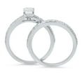 thumbnail image 5 of 1.16 ct Emerald Cut Genuine Cultured Diamond VS1-VS2 J-K 18K White Gold Engagement Wedding Bridal Set Designer Ring bW/ Set size 10.5, 5 of 6