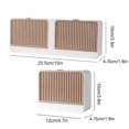 thumbnail image 4 of Kearding Soporte de jabón con tapa Montado en la pared Rejilla de drenaje impermeable desmontable Cajas de almacenamiento sin perforaciones Type2 NO2, 4 of 6