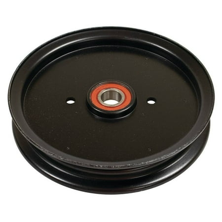 Heavy Duty Flat Idler Pulley Compatible with Hustler 930123 930131 930149 930156 930164 930172 930180 930198 930206 930214 Mini Z Super Z Zero Turn 6 3/4 OD 11/16 ID Replaces 781385